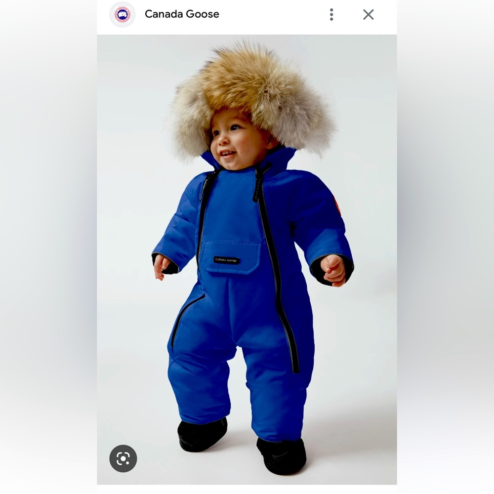 Canada Goose
Baby's Lamb Coyote Fur-Trim Down Snowsuit